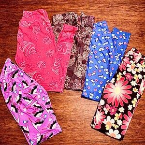 LuLaRoe bundle of UNIQUE leggings.